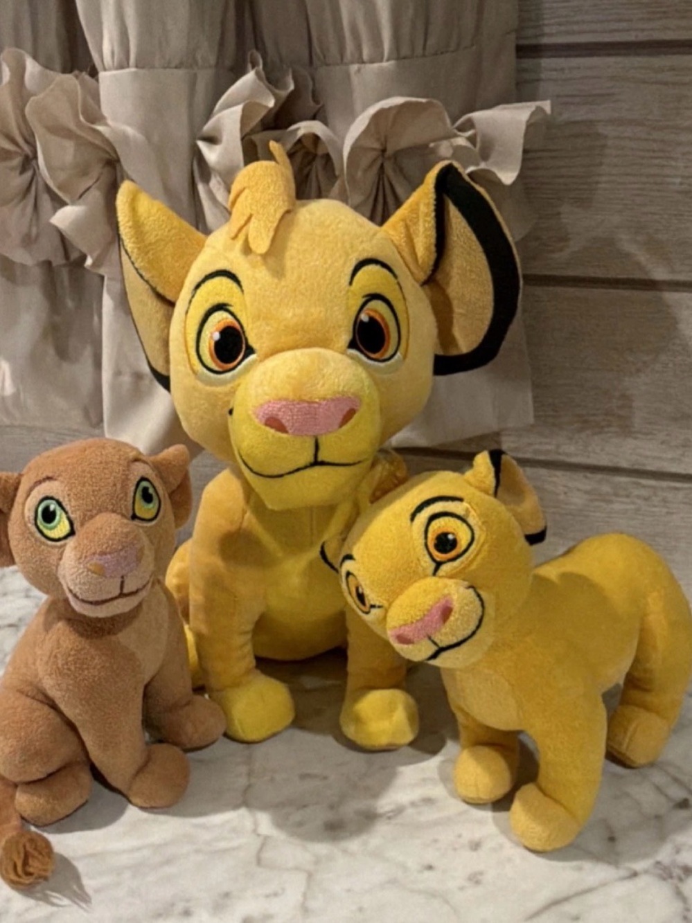 Disney Yellow Simba Plush Trio - The Lion King Characters